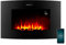 Cecotec Camino elettrico Ready Warm 3550 con fiamme curve. 2000 W, dimensioni 35, WiFi, 2 livelli di potenza, telecomando, pannello curvo, timer, 30 m2, 05815