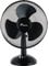 12inch Table Fan Desk Fan with 3 Speed Oscillating Stand Fan Low Noise Strong Resistant Base Desktop/Bedside Fan, Ideal for Home and Office, (BLACK)
