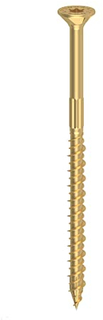 VIS PRO TPS pour structures portantes en bois, TORX 6,0 x 140 mm, zingué jaune, 100 pièces