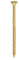 VIS PRO TPS pour structures portantes en bois, TORX 6,0 x 140 mm, zingué jaune, 100 pièces