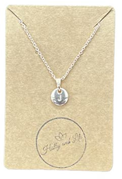 Rose Gold Alphabet initial Necklace, Initial Necklace, Rose Gold Necklace, Personalised Necklace, (J)
