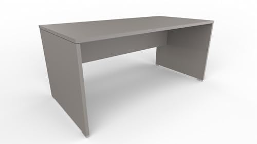 FBasic Schreibtisch aus Holz - Farbe Steingrau- 160x80x74