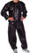 Hidyliu Saunaanzug Sauna Anzug Schweiß Fitness Saunaanzug den ganzen Körper Trainingsanzug aus PVC Übung, Fitness, Training, Reißfest(4XL-Schwarz)