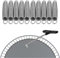 UVCMDUI 10 Stück Trampolin Federn, Zugfeder Sprungfedern Trampolin aus Verzinktem Stahl mit T-Haken, Trampolin Ersatzteile für Trampoline Springen,88mm/3.5in