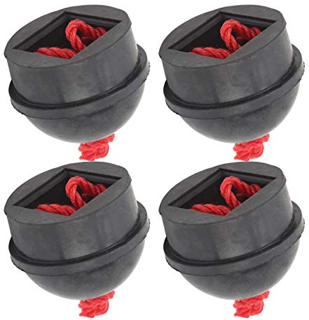 Tbest LK Holders, Porta Stecca da Biliardo per Tavolo, Stecca da Biliardo Hol, 4 Pezzi Porta Gessetto Tasca Porta Gessetti da Biliardo in Gomma con Cavo Accessorio Nero (Nero)