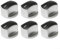 Gas Stove Knobs, 6PCS Metal Gas Stove Switch Control Knobs Cooker Oven Switch Control Hob Kitchen Knob Silver Set for Kitchen
