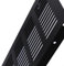 Rejilla de ventilación rectangular de aluminio de 150 x 150 mm, cubierta de ventilación negra, multiusos, para armario