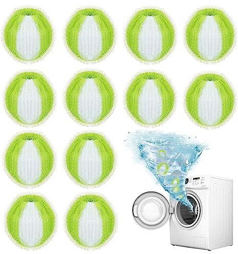 Pack of 12 Pet Hair Remover, Washing Machine, Hair Remover, Pet Hair, Lint Balls, Washing Machine, Reusable Lint Ball Hair Catcher for Tumble Dryer and Washing Machine