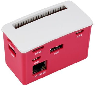 TUOPUONE PoE Ethernet/USB HUB Box Kompatibel mit Raspberry Pi Zero 3X USB 2.0 Ports 802.3af-konform Geeignet für RPi Zero/Zero 2W / Zero W/Zero WH