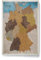 CANVASCALE Canvas Deutschlandkarte mit Pinnwand Kork zum Pinnen der Reiseziele - Wanddeko für Jeden Raum - Hochwertige Leinwand Bilder mit Deutschlandkarte (150x100 cm, Muster 10)