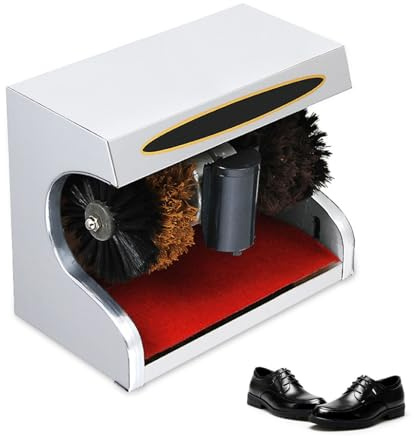 Hydravex Schuhputzmaschine, Elektrische Schuhputzmaschine FüR Den Haushalt, Automatische Induktion, GeräUscharm, Kombinierte KugelbüRste, FüR Family Hotel Bank Commercial