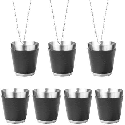 KiKiHong Vaso de Chupito con Collar,Aso de Chupito Colgante,Vasos de Chupito Adecuado para Bodas, Cumpleaños,Despedidas de Soltera