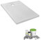 Jacob Delafon Pack Receveur de Douche 160 x 80 Ipso Rectangle Blanc + Kit d'étanchéité WEDI