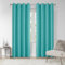 VEHEDE Soft Blackout Curtains for Sliding Door, Thermal Insulated Eyelet Extra Long Curtain for Living Room, Bedroom Curtains 96 Inch Drop, W55 x L96 Inch, Teal, 2 Panels