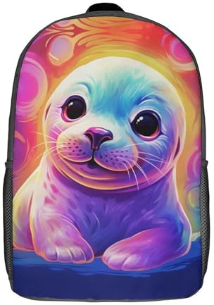 YTPONBCSTUG Baby Robbe Bunter Cartoon Rucksäcke Tasche Mädchen Jungen Schultaschen Tasche Modeaccessoire Rucksack Für Kinder Schultaschen Kinder Geschenk
