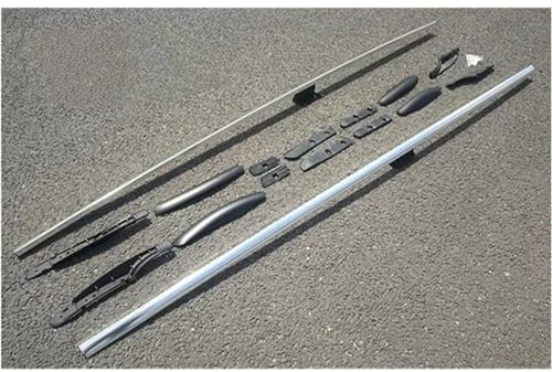 Relingträger Dachträger, Passend Für Für Benz Für VITO W639 2010 2011 2012 2013 2014 2015 Dachträger Schiene Gepäck Aluminiumlegierung Dachreling(Farbe:Silber)