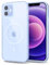 Svanove for iPhone 12 Mini Case Clear Compatible with Magsafe, Transparent Magnetic Magnet Mag Case, Cute Slim Thin Silicone Grip & Shockproof Camera Cover Drop Protection Bumper, Light Blue