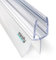 Minify - Joint de douche pour portes en verre (5 à 8 mm) – Barre de seuil et joint transparent avec lèvres d'étanchéité effet verre dépoli, disponible en plusieurs longueurs [1 x 34 cm].