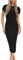 LACOZY Evening Dresses for Women Midi Dress Fitted Pencil Dress Formal Wedding Party Bodycon Black S