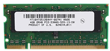 Goufride Memoria RAM DDR2 de 4 GB para portátil 667 MHz PC2 5300 SODIMM 2RX8, 200 pines