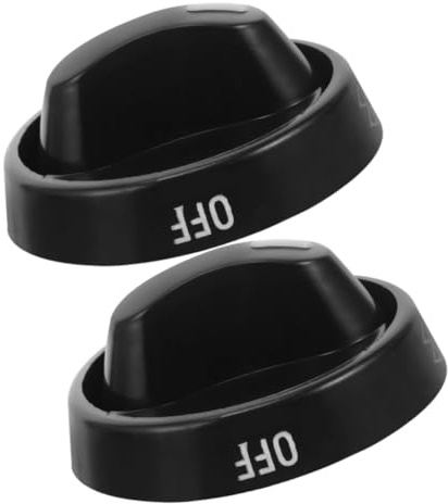 SHINEOFI 2pcs Gas Stove Knobs Replacement Easy Installation Control Knobs for Gas Range Oven Comfortable Grip for Burner Modern Design for Kitchen Decor