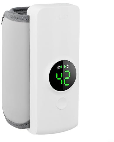 babominimer Portable Electric Baby Bottle Warmer,6000MAh Rechargeable Travel Milk Heater With Temperature Control,Fast Heating Food Warmer For Infant Feeding