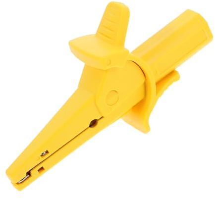 Yardenfun Pinza Cocodrilo Aislada para Multímetro Clip de Prueba Seguro de Cobre Soporte Resistente para Mediciones Precisas Alta Corriente Herramienta Versátil para Profesionales y