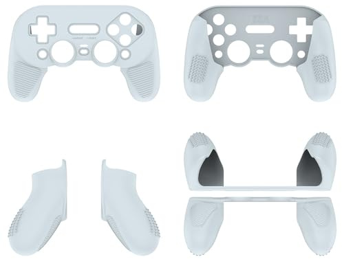 Silicone Protective Case for 8BitDo Pro 3, Shockproof Dust Proof Anti Slip Cover, Soft Minimalist Grip for Enhanced Gaming Comfort and Full Protection for Game Controller Accessories (Grey)