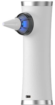 flow-med vac-clean UV 2.1 Rechargeable Vacuum Cleaner for Hearing Aids - Hearing Aid Cleaner - 14 Tips - UV Light with Anti-Microbial Effect - USB-C - Built-in Battery - Storage Bag