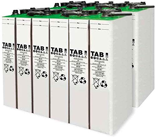 Baterías Solar fotovoltaicos 6 Unidad Tab 3 TOPzS 265-345AH 2V Vida diseñada Mas de 15 años