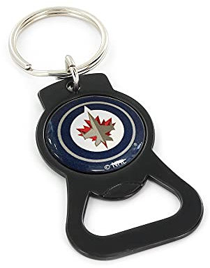aminco NHL Winnepeg Jets Schlüsselanhänger mit Flaschenöffner, Schwarz