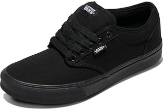Vans Hombre Zapatillas De Lona Atwood, Black/Black, 44 EU