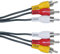 PENCILUPNOSE© 1.5m TRIPLE 3 RCA MALE to 3 RCA MALE PLUG AUDIO VIDEO SPLITTER AV ADAPTER CABLE LEAD