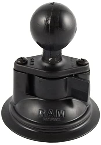 RAM Mounts UNPKD RAM SUCT BASE W/ 1 1/2Inch DIA. BALL, RAM-224U (1/2Inch DIA. BALL)