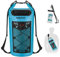 Piscifun Dry Bag, Wasserdichter Schwimmrucksack 5L/10L/20L/30L/40L mit wasserdichter Handyhülle für Bootfahren, Kajakfahren, Angeln