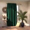 AmeliaHome Blackout Vorhang 140x245 cm dunkelgrün 1 St. Kräuselband Verdunkelungsvorhang Blickdicht Fensterdekoration Dekoschal Dekorvorhang Blackout