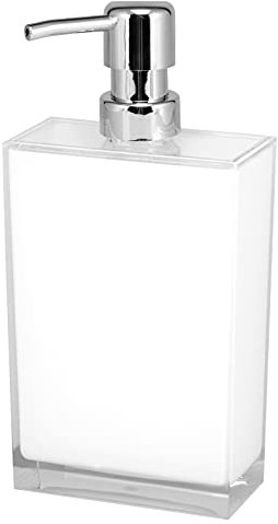 bremermann Seifenspender XL mit ca. 500 ml Füllmenge, Kunststoff eckig (Weiß)