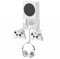 Hosanwell Supporto da Parete Xbox Series S Staffa Parete per Console, Cuffie e Controller, Montaggio a Parete Solido con Tappetino Antiscivolo, Tacca di Ricarica Disponibile per Cavo USB