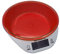 EUROXANTY Balanza Electrónica de Cocina | Hasta 5 Kg de Capacidad | Báscula de Cocina con Bol | Con Pilas | Varias Unidades de Medida | Rojo |