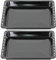 Spares2go, Teglia Rettangolare da Forno Compatibile con Forno Indesit (455 mm x 370 mm, Confezione da 2)