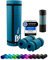 NBR Fitnessmatte Yogamatte 190 x 60 x 1.0 cm Petrolblau Petrol Petroleum Blue Home Training Outdoor Matte Fitness Yoga Gymnastik Sport Gymnastikmatte Trainingsmatte Turnmatte rutschfest dick Tragegurt