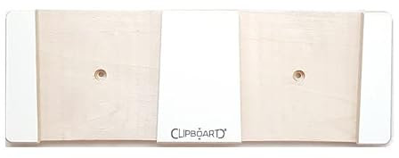 Clipboart ® vertikale Wandhalterung für Freerideski Tourenski Carvingski mit Einer Taillierung zwischen 75mm bis 113mm (Weiß 100)