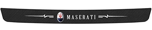 1-Pack Auto Carbon Fiber Heckstoßfänger Schutz Aufkleber für Maserati Levante Ghibli Quattroporte Gransport Cinquettroporte Gran Turismo Cabrio Kratzfeste Aufkleber Tail Trim Styling Zubehör
