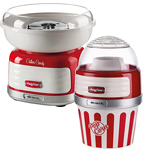 Ariete ARPK42 Retro Style Candy Floss Maker and Popcorn Maker Set