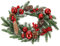 SPRINGOS Weihnachtskranz 50 cm Dekokranz Dekorativer Türkranz aus Kunststoff mit Tannenzapfen und Weihnachtskugeln