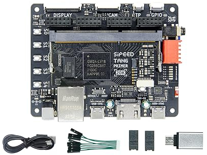 Sipeed Tang Primer 20K Gowin GW2A FPGA GoAI Development Board Kit Mindestsystem mit DSP LvDs-Schnittstelle und BSRAM-Ressourcen an Bord 1 GB DDR3 und PMIC mit RISC-V-Code