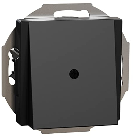 Schneider Electric Merten Zentralplatte Leitungsauslass, System M, schwarz matt, Artikelnummer MEG4071-0403