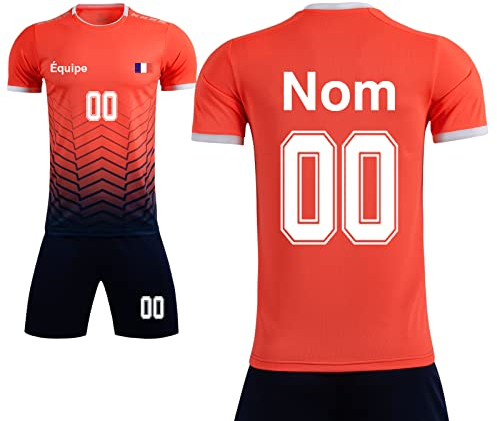 LAIFU Personalisiertes Trikot Kinder Herren Fußballtrikot Fussball Trikot Set Kinder Jungen