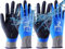 PROGANDA 2 Paar Wasserdichte Arbeitshandschuhe Gartenhandschuhe Schutzhandschuhe, Double Latex beschichtet handschuhe für Garten Hof im Freien arbeiten