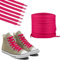 Polly Online 1 paio di lacci per scarpe da ginnastica, piatti da ginnastica, 8 mm di larghezza, lacci piatti per scarpe da ginnastica da corsa atletica, scarpe da ginnastica e stivali, Rosa Rosso 14,